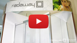 Radaway Idea Brushed Nickel DWD szálcsiszolt króm zuhanyajtó 150 átlátszó