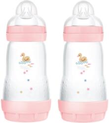 MAM Perfect Star Anti-colic Bottle antikólikás cumisüveg 2m+ Pink 2x260 ml