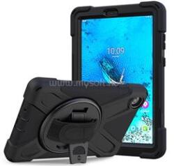 Gigapack Lenovo Tab M8 / Tab M8 GIGAPACK Defender műanyag telefonvédő ütésállóság, 360° + kézpánt, FEKETE (GP-102097) (GP-102097)