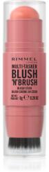 Rimmel Multi-Tasker Blush'N'brush pirosító stick ecsettel árnyalat 100 Cotton Candy 8 g