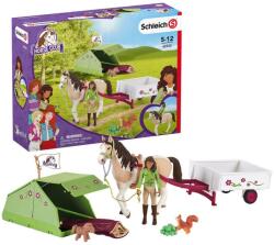 Schleich Figurina Schleich Horse Club Sarah's Camping Adventure +3 ani (42533) Figurina