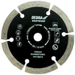 Dedra gyémánttárcsa 89x10x1, 2x1, 8x7x6T a DED7049-hez (DED-DED70491) - megatool