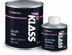 1st KLASS Akril Filler HS 4: 1 + Edző (0, 8L + 0, 2L) / Szürke/ - 1st KLASS