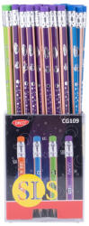 Daco Set 72 creioane HB cu radiera Daco, SLS (CG109-72)