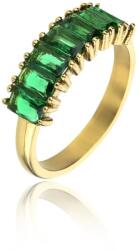 Marc Malone Inel strălucitor placat cu aur și zirconi Leila Green Ring MCR23062G 54 mm