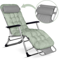 ChillWell összecsukható kerti Nyugágy párnával 2db - Világoszöld (286403-2)