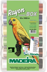 Madeira Smartbox cu ata de brodat Rayon Madeira 8043 18 papiote finete 40 vascoza 100% (MAD-8043)