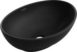 Mexen Elza pultra ültethető mosdó 40x33 cm, matt fekete 21014085 (21014085)