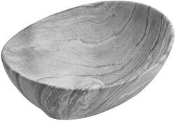 Mexen Elza pultra ültethető mosdó 40x33 cm, márványmintás szürke 21014096 (21014096)