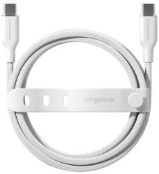 PanzerGlass Cablu PanzerGlass - Empower Racing, USB-C/USB-C, 1.2 m, Silver White (5715685027666)