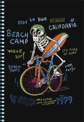 Shkolyaryk Publishing House Spirálfüzet, A5, kockás, 80 lap, SHKOLYARYK " Skate board", vegyes A5-SC-080-6128K (A5-SC-080-6128K)