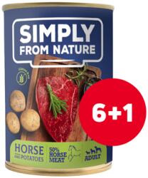 Simply from Nature Nedves kutyaeledel lóhús burgonyával 6 x 400 g + 1 INGYENES
