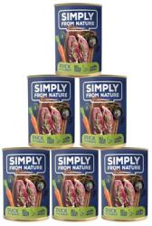 Simply from Nature Wet Food for dogs duck and carrot 6 x 400 g