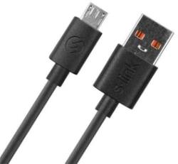 S-Link AND-KC19S USB-A - MicroUSB 2.4A adat- és töltőkábel 1m fekete) (22310) (22310)