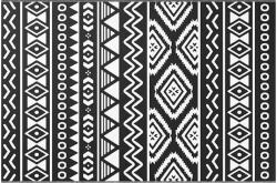 vidaXL kültéri szőnyeg ARAKIL fekete 120x180 cm PP 316977 (316977)