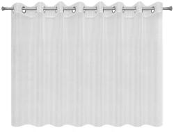 Eurofirany Emma fényes szállal átszőtt fényáteresztő függöny Fehér/ezüst 290x145 cm (386957)