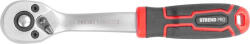 Strend Pro Premium Racsnis kulcs, Strend Pro Premium ComfortGrip DL300, ezüst/fekete, 1/4", váltás karral, szénacél, 155 mm (TC239310)