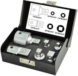 WHIRLPOWER Dugófej-készlet, Whirlpower 1616-0506, ezüst, 6 részes, szűkítőkkel (1/4" + 3/8" + 1/2" + 3/4") (TC232822)