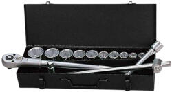 WHIRLPOWER Dugókulcs-készlet, Whirlpower 1616-0121, fekete doboz, 21 részes, 3/4", racsnis (TC232806)