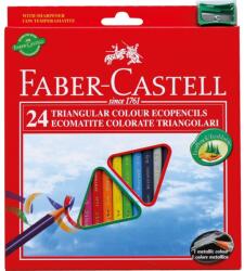 Faber-Castell Faber-Castell Eco Színes ceruzák, háromszögű, 24 szín + hegyező (FC120524)