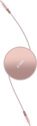 Ttec Data кабел ttec USB-C to USB-C Mini Retractable 100W PD/QC 120cm Fast Charge Cable, Sunset Blush - Розов