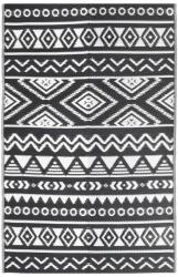 vidaXL kültéri szőnyeg ARAKIL fekete 140x200 cm PP 316978 (316978)