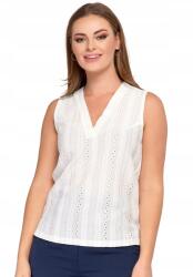 Moraj Női blúz, MORAJ, ujjatlan, fehér, poliészter-elasztán, XL INTL (BD2300-015-WHITE-XL)