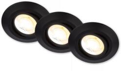 Briloner 7587035-SADA 3xLED fürdőszobai beépíthető mennyezeti világítótest KLIRA LED/4, 9W/230V IP23 fekete 7587035 (BL2287)