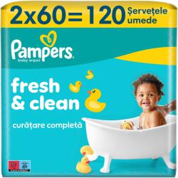 Pampers Fresh Clean nedves törlőkendő, 2 csomag x80, 160 db