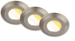 Briloner 7589032-SZETT 3x LED dimmelhető fürdőszobai beépíthető világítótest KLIRA LED/4, 9W/230V IP44 króm 7589032 (BL2291)