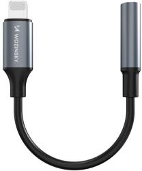 Wozinsky WALJ-01 audiokábel, Lightning papa - 3.5 mm mini jack papa, fekete (1031164)