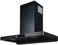 Kompatic by Turbionaire KTE90WPB fali páraelszívó, 800 mc/h motor, Automatikus működés, Hőmérséklet-érzékelő, Légtisztító funkció, LED világítás, 3 sebességfokozat, Boost és Super Boost, 90 cm, A++ en (KTE90WP