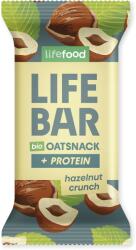 Lifefood Lifebar Oat Snack Protein s lískovými oříšky BIO 40 g Aromă: alună / Culoare: maro (2007)
