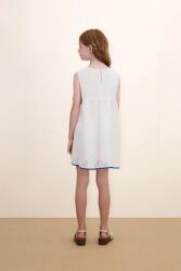 Tinycottons Детска рокля с лен Tinycottons SWANS BOWS DRESS (SS26.229)