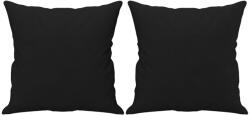 vidaXL Dekoratív párnakészlet vidaXL, 2 db, fekete, 40x40 cm, mikroszálas, 0, 6 kg (349475)