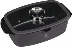 Berlinger Haus Antracit Collection pecsenyesütő, üveg fedővel, 32 x 21 x 10.6 cm, 6l, aroma gomb (BH-8771)
