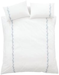 Bianca Fehér kétszemélyes háromrészes pamut-perkál ágyneműhuzat 200x200 cm Camille Embroidered Floral - Bianca