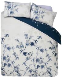 Catherine Lansfield Sötétkék-krémszínű egyszemélyes ágyneműhuzat 135x200 cm Kyoto Floral - Catherine Lansfield