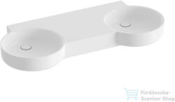 RAVAK ARC duplamosdó túlfolyó és csaptelep furat nélkül, fehér XJX01312002 (XJX01312002)