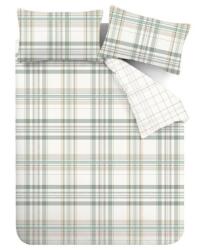 Catherine Lansfield Zöld egyszemélyes ágyneműhuzat 135x200 cm Cartmel Check - Catherine Lansfield