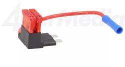 4CarMedia Splitter auto ATO 10A sigurante x2 1mm2 culoare rosu 4CarMedia (ROZ.03) - esell
