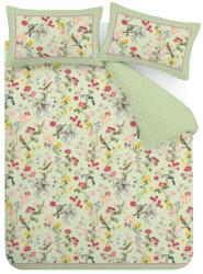 RHS Zöld kétszemélyes háromrészes ágyneműhuzat 200x200 cm Birds In Bloom - RHS