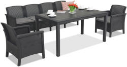 BICA Venezia Apetito Max 6 Bica technorattán kerti bútorok, antracit (BCHVEN6ANT)