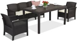 BICA Venezia Apetito 5 Bica technorattán kerti bútorok, barna (BCVEN5BR)