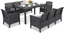 BICA Venezia Apetito 8 Bica technorattán kerti bútorok, antracit (BCVEN8ANT)