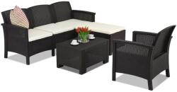 BICA Venezia Relax Corner 5 Bica technorattán terasz bútorok, barna (BCVENLCOR5BR)