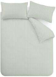 Catherine Lansfield Zöld kétszemélyes háromrészes ágyneműhuzat 200x200 cm Epping Textured Stripe - Catherine Lansfield