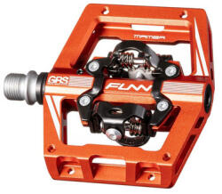 Funn Mamba ipari csapágyas egyoldalas MTB patentpedál, keretes, cserélhető szegecsekkel, narancs