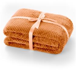 Restilo Henry sötét narancssárga mikroszálas takaró, 220 x 240 cm - DecoKing