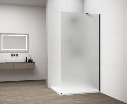 POLYSAN ESCA Walk-in zuhanyfal matt üveggel 1100x2100 mm, matt fekete ES1111-02 (ES1111-02)